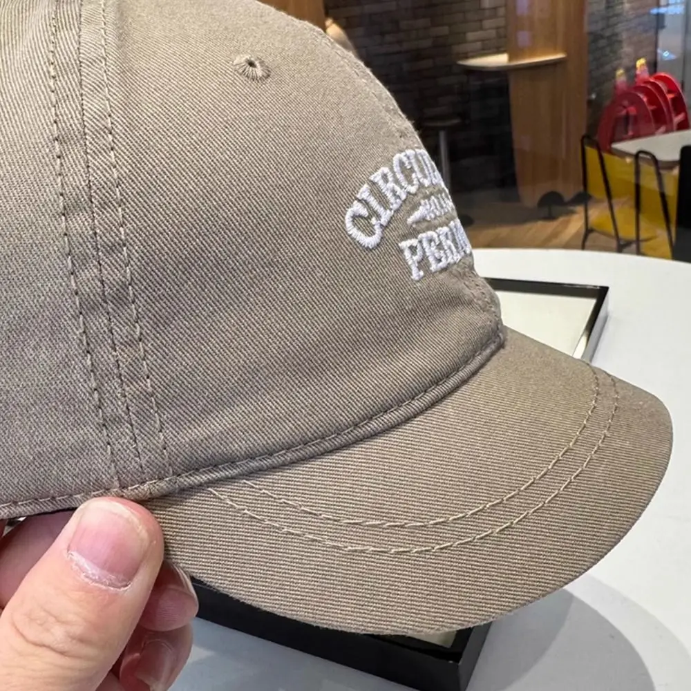 

Polyester Sports Baseball Cap Letters Adjustable Vintage Duck Tongue Cap Anti-UV Sun Protection Outdoor Letters Baseball Hat