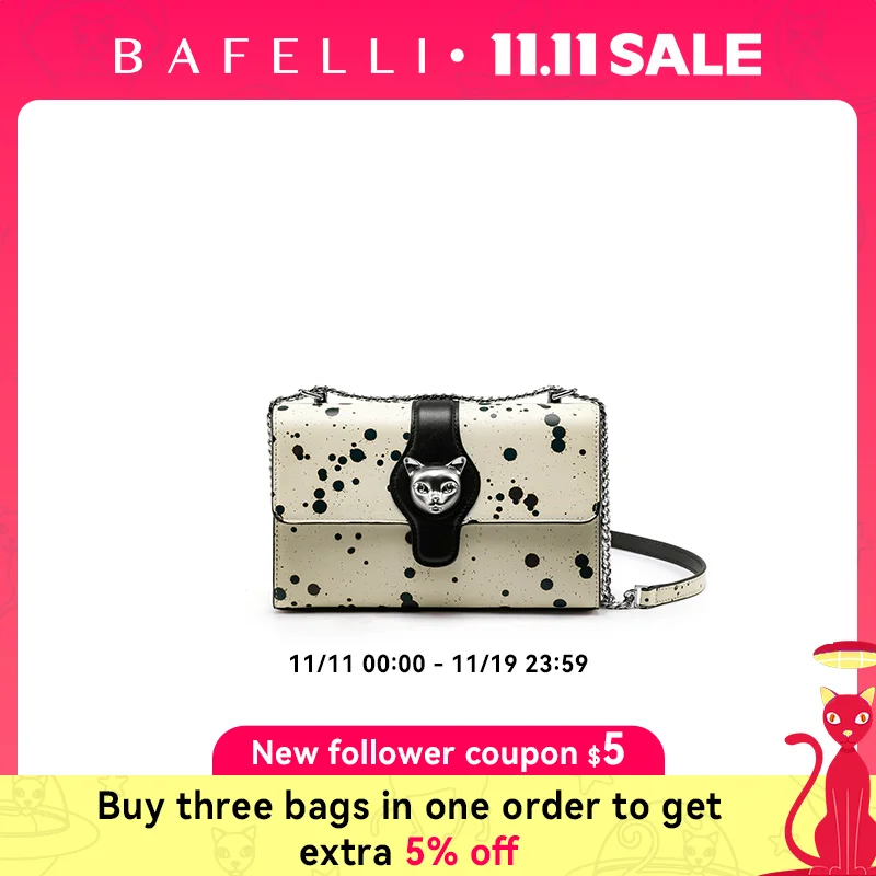 

Новые женские сумочки BAFELLI 2024, модные сумки-мессенджеры для женщин, сумки на плечо из натуральной кожи с котом, роскошный брендовый дизайнерский стиль