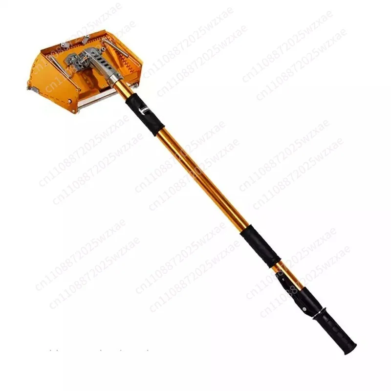 Adjustable Drywall Flat Finishing Box Tool W/ 40-63.8'' Extendable Handle Wall Repair Putty Box for Putty Application