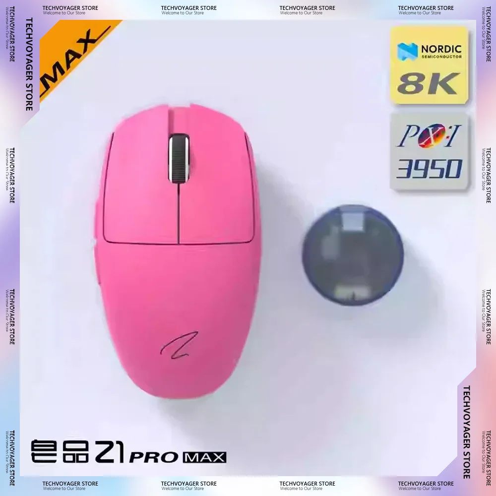 

Рекламные продукты Zaopin Z1 Pro MAX PinkRed Мини-игровая мышь 8K Легкая беспроводная трехрежимная мышь на заказ ПК Подарки для киберспорта