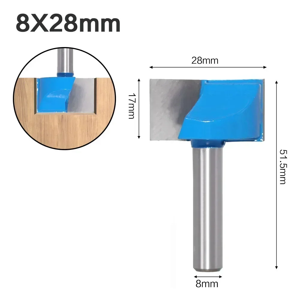 8mm Shank Cleaning Bottom Bit Straight Router Bit Clean Milling Cutter Woodworking Engraving Machine Trimming Machine Router Bit