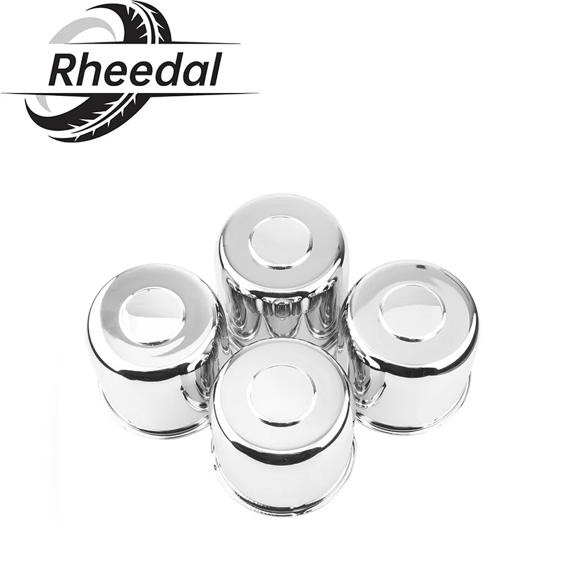 

Rheedal 2/4Pcs 124mm/4.88" Hub 108mm/4.25" H PUSH-THRU HUB CENTER CAP For 4.88" Trailer/Truck Rims Bore 4.25" H Push Thru Steel