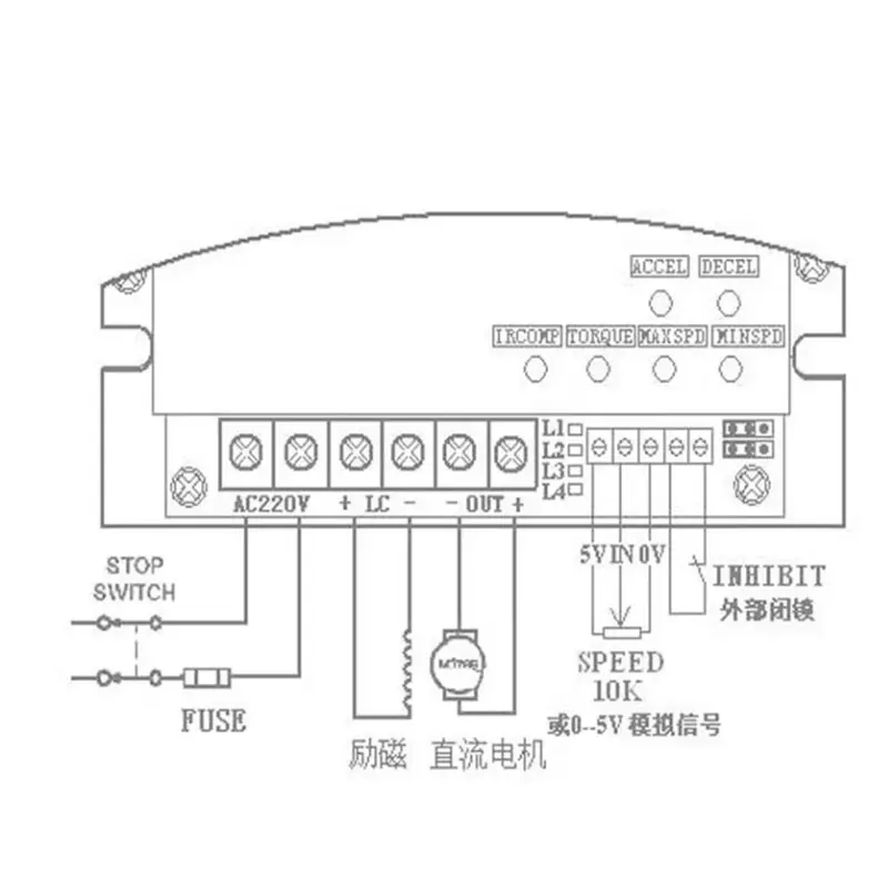 PMDC 모터 속도용 컨트롤러, 분리 여자 모터, 90V, 110V, 180V, 220V, SCR, DC, 35A