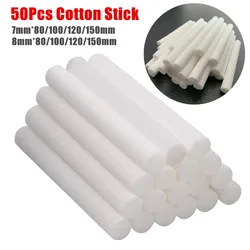 50 Pcs 7mm/8mm Humidifier Filter Cotton Swab Core USB Air Ultrasonic Humidifier Aroma Diffuser Replacement Cotton Sponge Stick