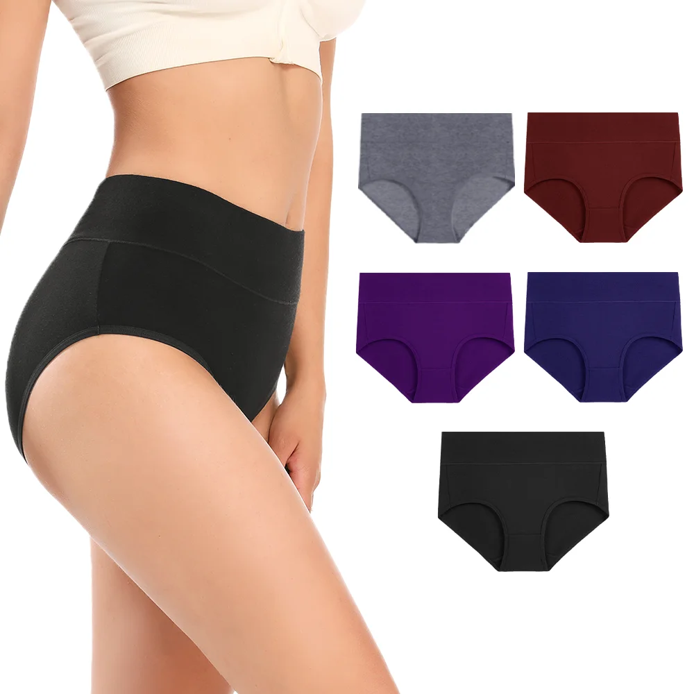 

Женское нижнее белье, хлопковые трусы с высокой талией, мягкие дышащие женские трусики с полным покрытием, комплекты трусиков для восстановления хирургии живота