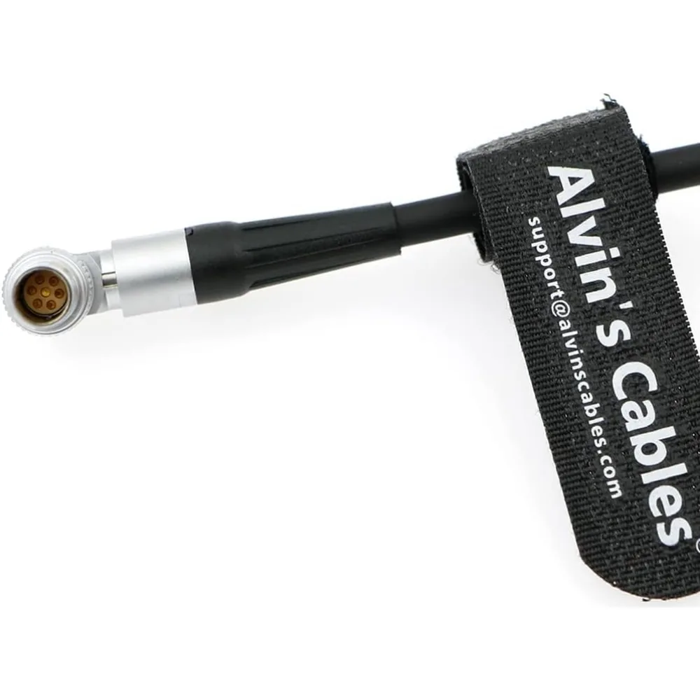 Alvin’s Cables Power Cable for Tilta Nucleus-M Motor Rotatable Right Angle 7 Pin Male to D-tap Power Cable 35CM| 13.8inches
