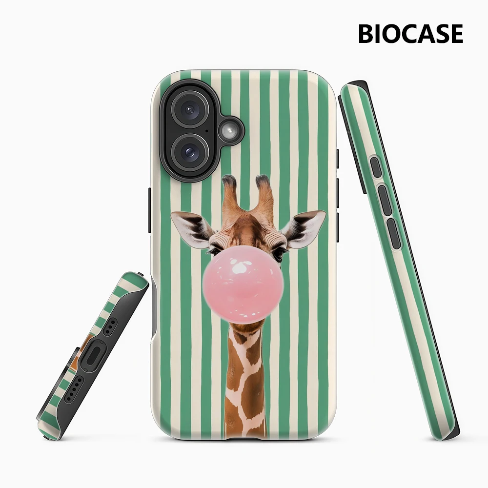 Bubble Giraffe Handyhülle für magnetische Handyhüllen für iPhone 17 16 15 14 13 Pro Max Plus – Robuste Einzel- und Doppelschicht-Hülle