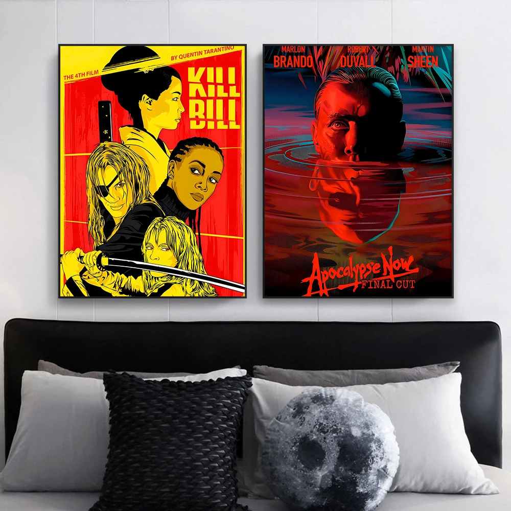 Retro Movie Poster Colorful Film Art Prints Motivational Wall Art Canvas Painting Coffee Bar Wall Home Living Room Decoration