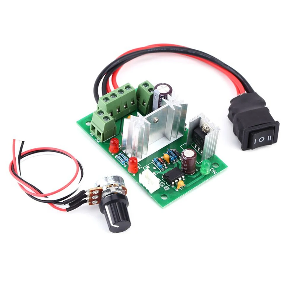 Controlador de velocidade do motor com controle, placa dianteira e reversa do interruptor, PWM reversível, módulo máximo 10A, 12V, 24V, CCM6N, CC 6-30V, 6A