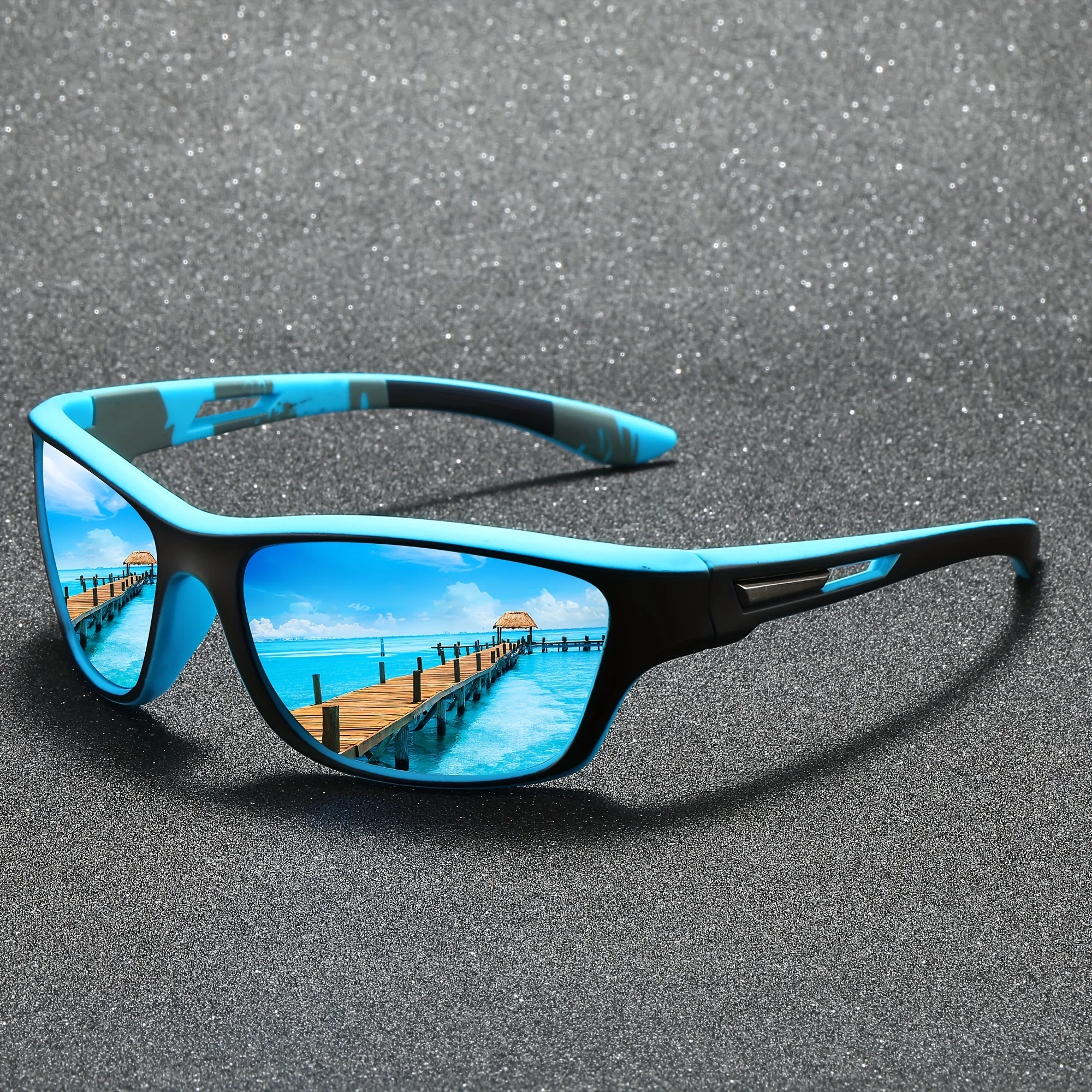 Outdoor Sports Sunglasses Wraparound Multicolor Lenses UV400 for Driving Fishing Cycling Unisex Lightweight Eyewear