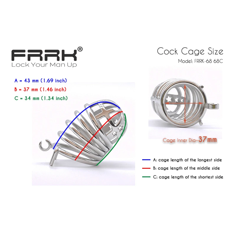 FRRK Long Catheter Cock Cage with Urethral Penis Plug Stainless Steel Male Chastity Device for Couple Adults Sex Toys Shop