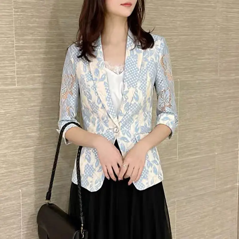 

Autumn Women'S Clothing High Quality Woman'S Blazer Shiny Feminine Monochromatic Stock Exclusive Modest Holidays Meeting