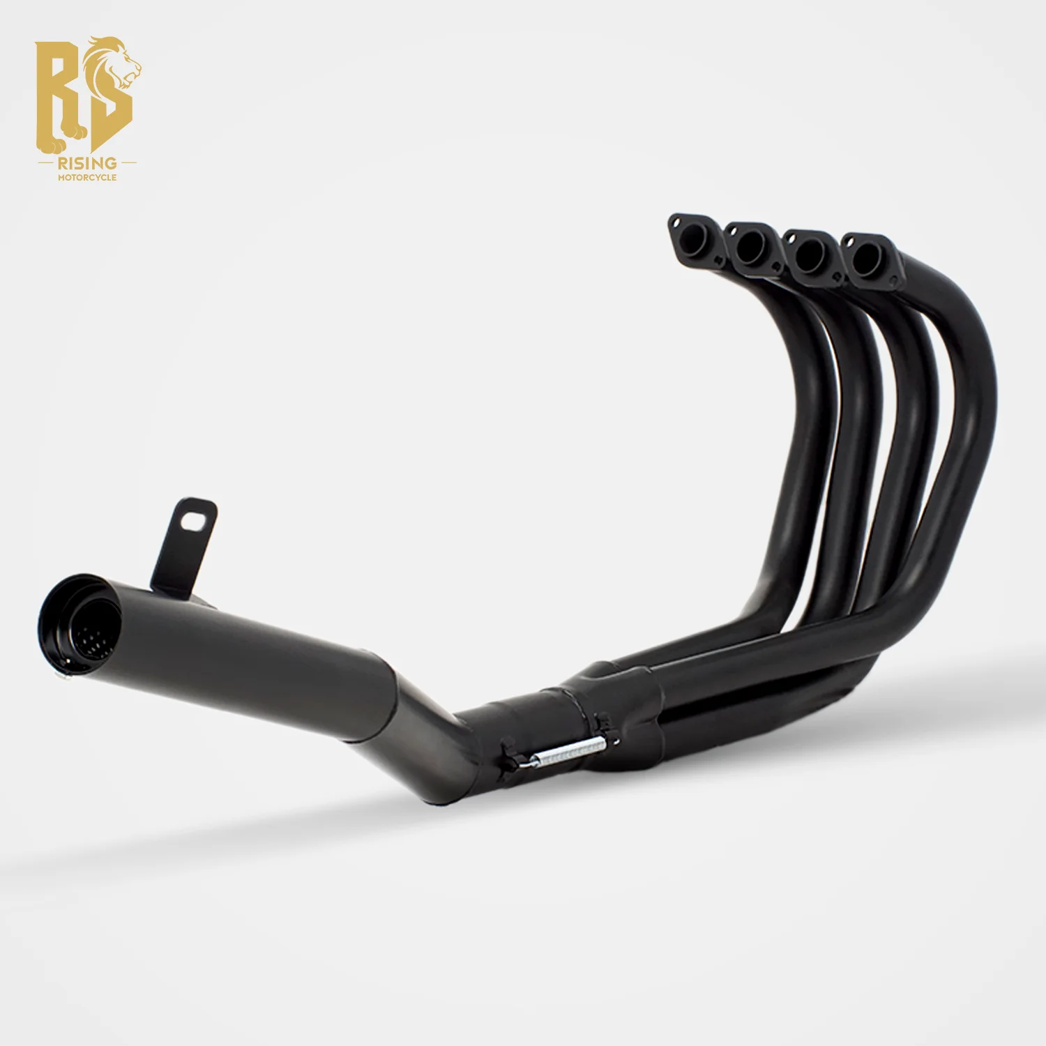 For KAWASAKI BALIUS-ZR250 modified exhaust pipe retro classic black paint half one Monaka style street mountain road