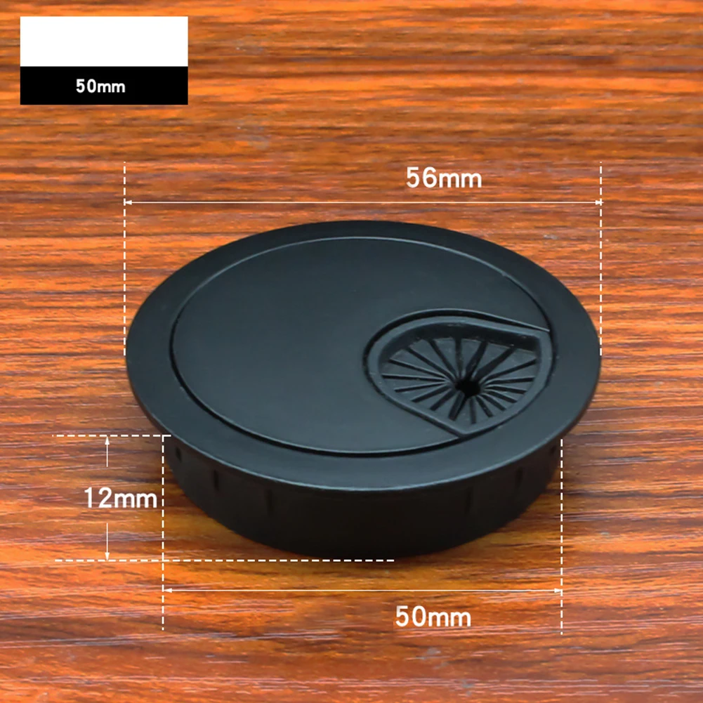 Cubierta de orificio de Cable de 80mm, cubierta de orificio de Cable de escritorio, Base, ojal de ordenador, mesa, puerto de salida de Cable, caja de línea, cubierta de Cable ordenada