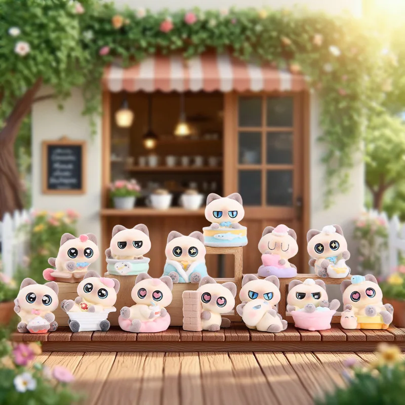 

Kawaii Mofusand Cat Series флокированная слепая коробка Kawaii модное украшение для рабочего стола модель игрушка кукла подарок-сюрприз