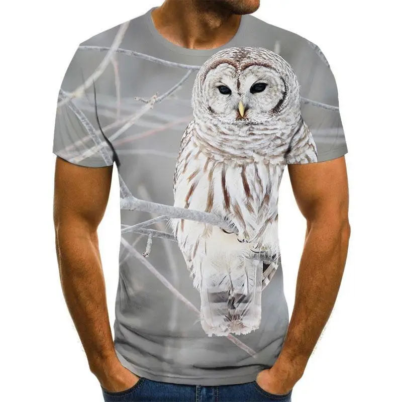 Birds Tiger Animals 3D Print T-Shirts Men Women Casual Short Sleeve Hip Hop T Shirt Oversized Harajuku Y2k Tees Kid Top Clothing