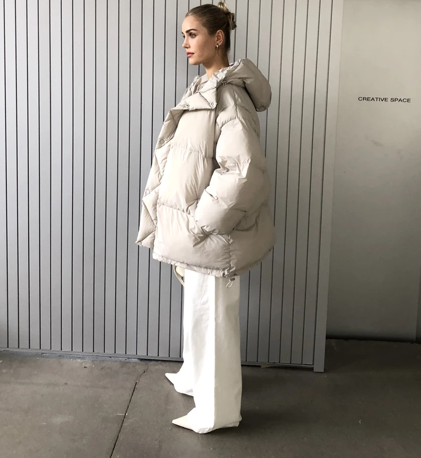 Parka fofa grossa e quente para mulheres, jaqueta de inverno feminina, casaco elegante, casacos, impermeável, novo, quente, 2024