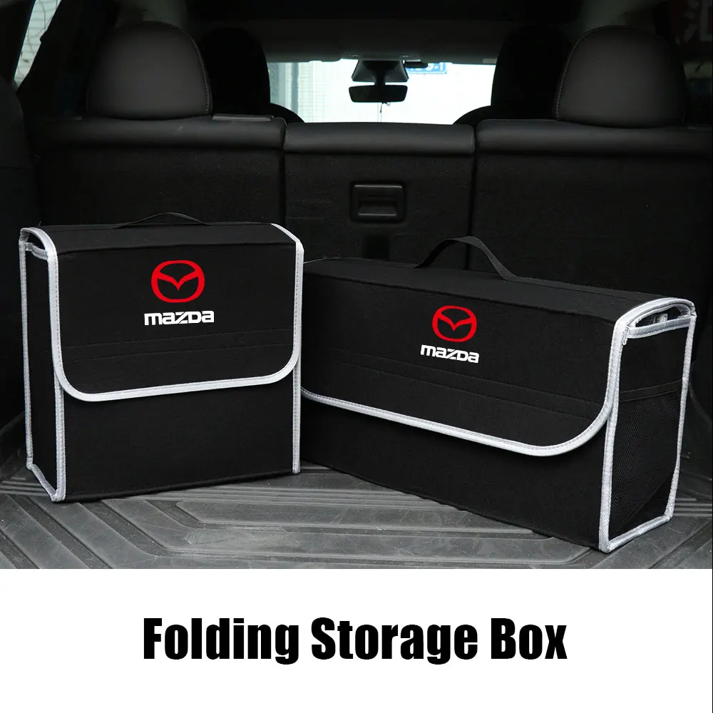 Anti Slip Compartment Boot Storage Organizer Tools Car Storage Bag For Mazda RX CX BT 6 7 8 9 50 326 636 series Auto Accessories