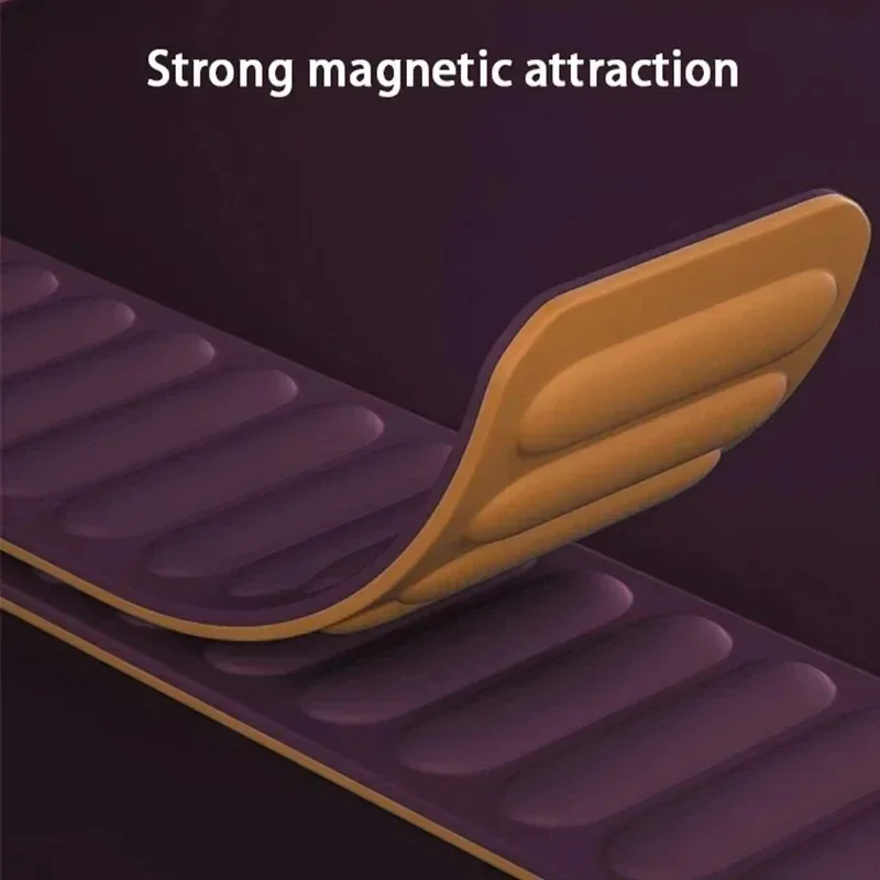 حزام سيليكون لساعة أبل Ultar 2 Band 49mm 45mm 42mm 40mm 38mm 41 44mm سوار حلقة مغناطيسي iWatch Series 9 8 7 6 SE 5