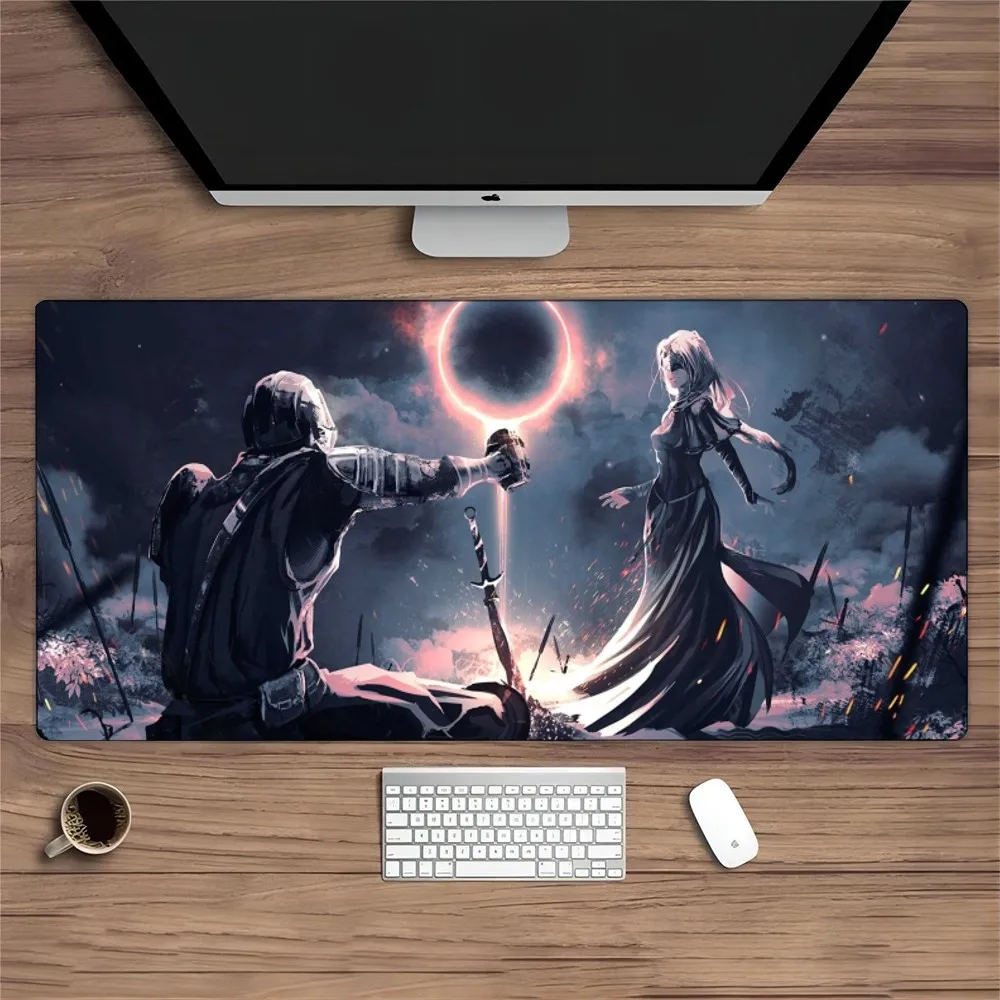 Dark Souls Mouse Pad Large Computer Gaming Accessories 1000x500mm MousePads Desk Mats Carpet garbinet player Anti-slip Laptop image 5