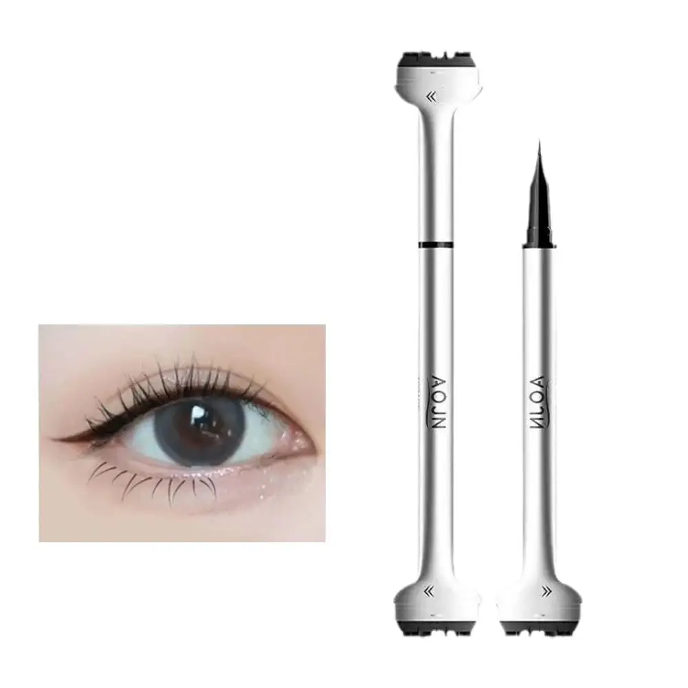 2 In 1 Double-ended Lower Eyelash Stamp With Eyeliner DIY Waterproof Eye Liner Seal Cosmetics For Beginner Korean Makeup To K0N5