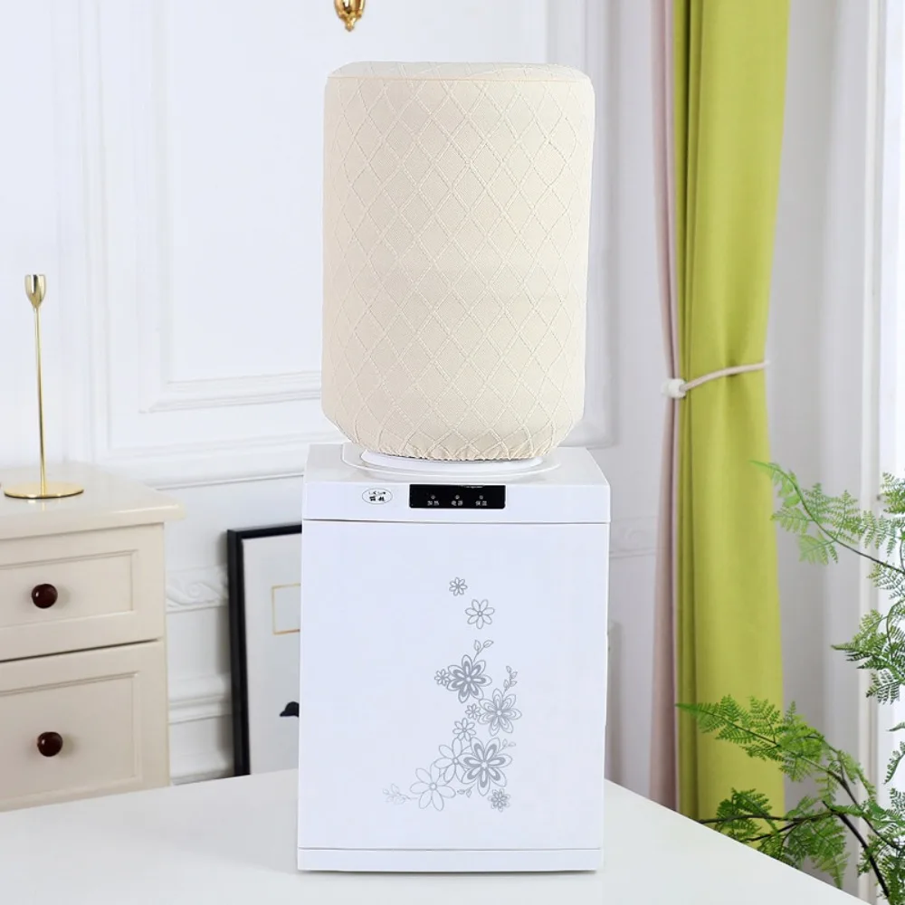 Dust-proof Water Dispenser Cover Solid Color Reusable High Stretchy Elastic Barrel Cover Elastic Fabric Durable