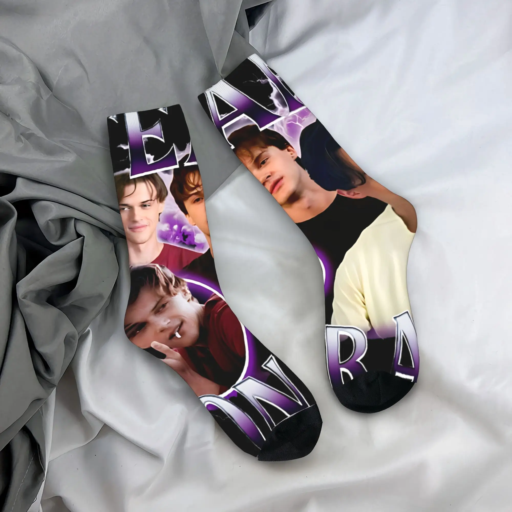 

Conrad Fisher Turned Pretty Socks Kawaii Stockings Мужские мягкие спортивные носки для бега Осенние противоскользящие носки с графическим рисунком