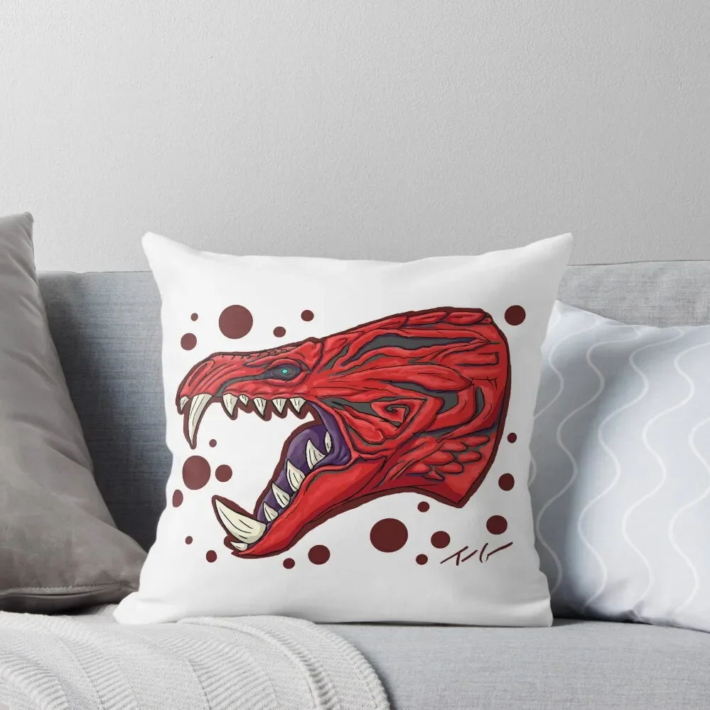 

Odogaron the Cruel Claw Wyvern!! Throw Pillow Luxury Pillow Cover Marble Cushion Cover Luxury Cushion Cover pillow