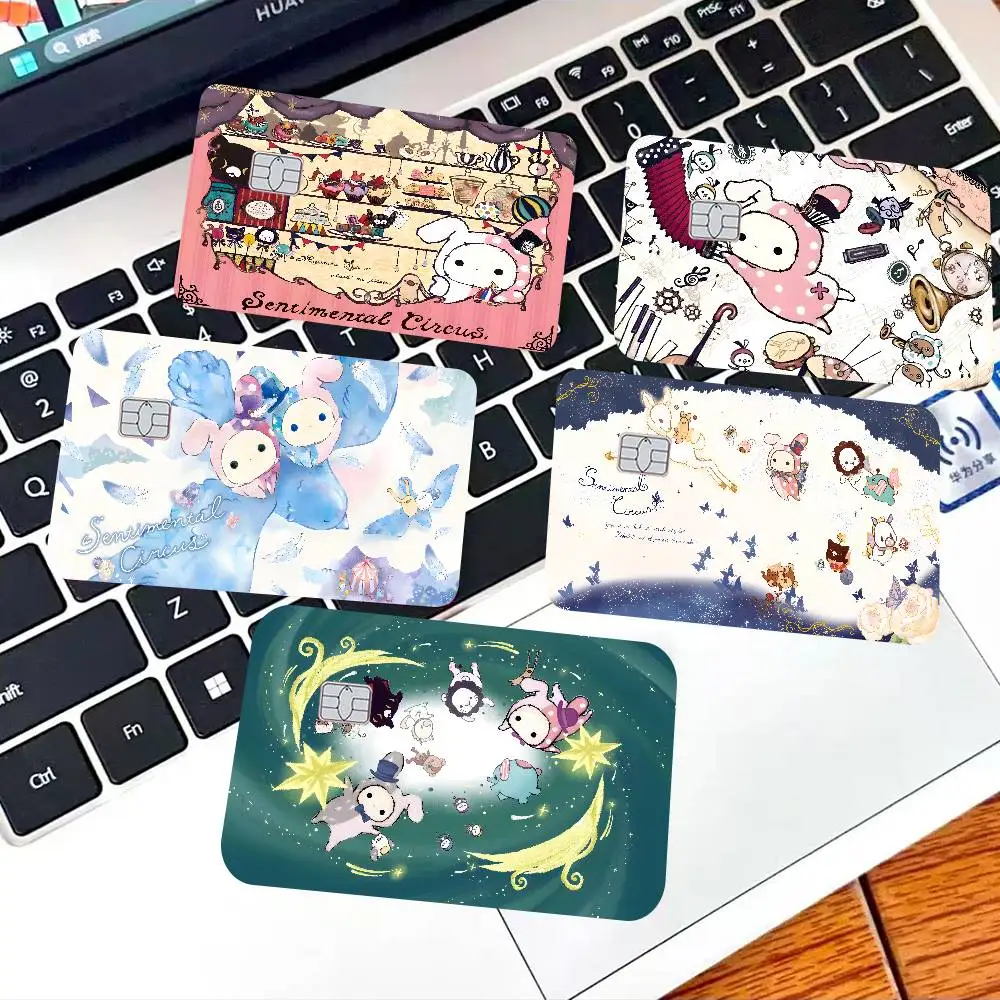 Anime S-Sentimental C-Circus Anmie Sticker Film Skin Cover for Credit Card Debit Bank Card Front