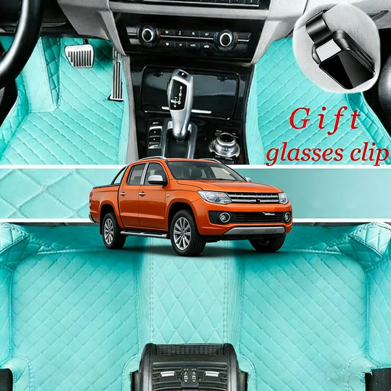 

Custom For Mitsubishi L200 Triton 2006-2024 Pickup Luxury Car Floor Mats Car Accessories Carpets Covers Left /Right Hand Drive