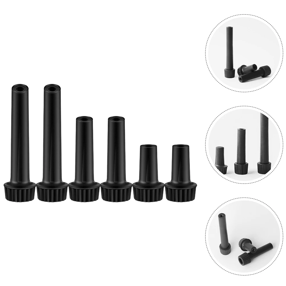 

6pcs Lamp Head Handle Switch Replacement Knob Key Turn Socket Parts Repair Durable Plastic Easy Brightness Control Compatibility