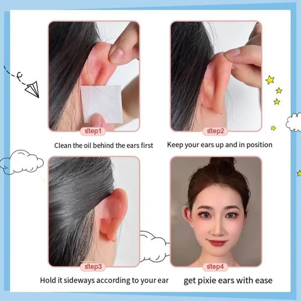 New Invisible Elf Ear Stickers Transparent Breathable Ear Corrector Waterproof Aesthetic Corrector