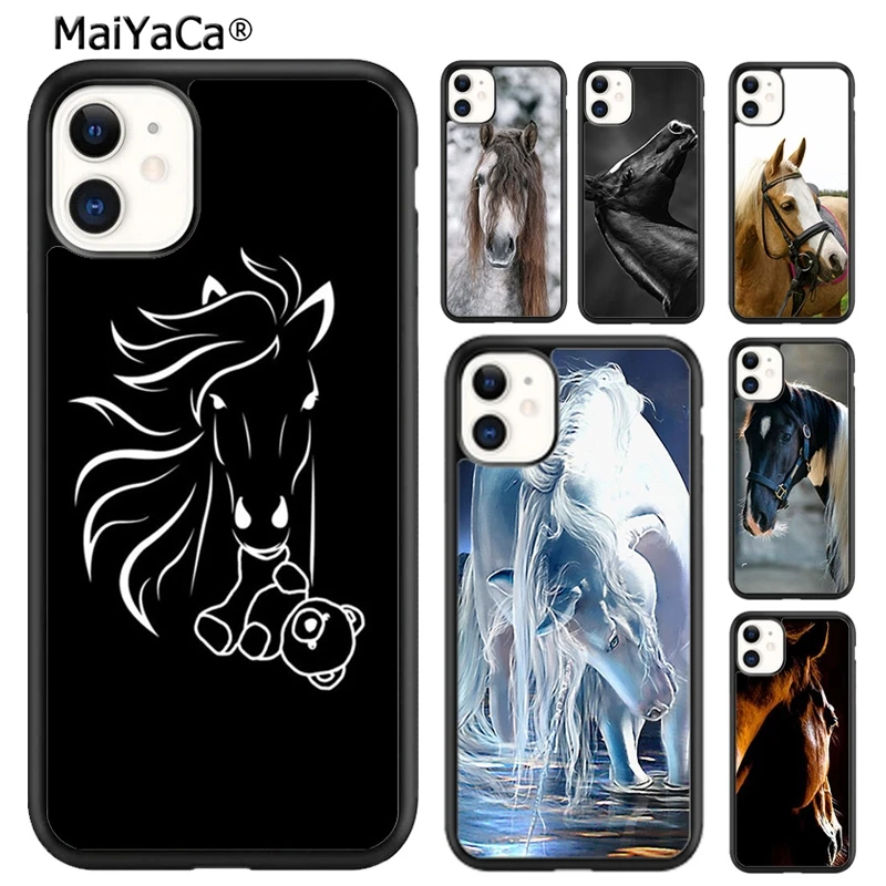 

MaiYaCa HorSE2020 Чехол для телефона с рисунком животных для iPhone 17, Air 16, 15, 11, 12, 13, 14 pro max, чехол