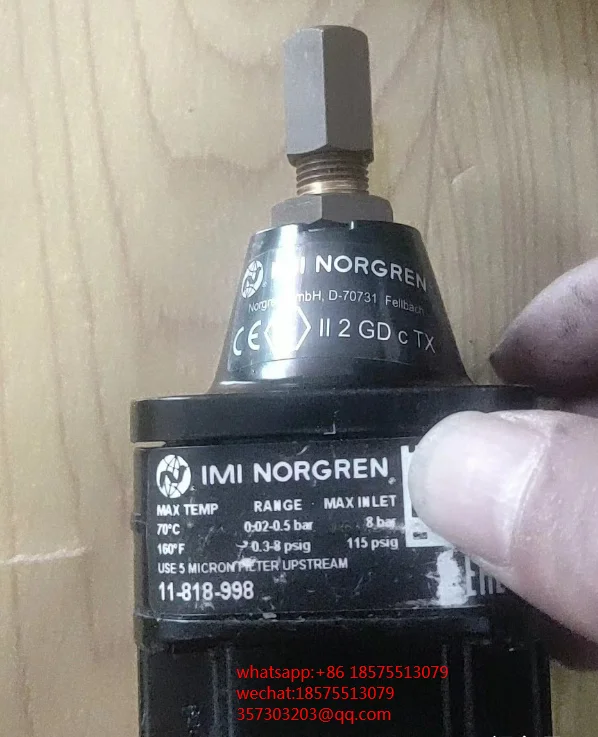 For NORGREN 11-818-998 Precision Pressure Regulator 1 Piece