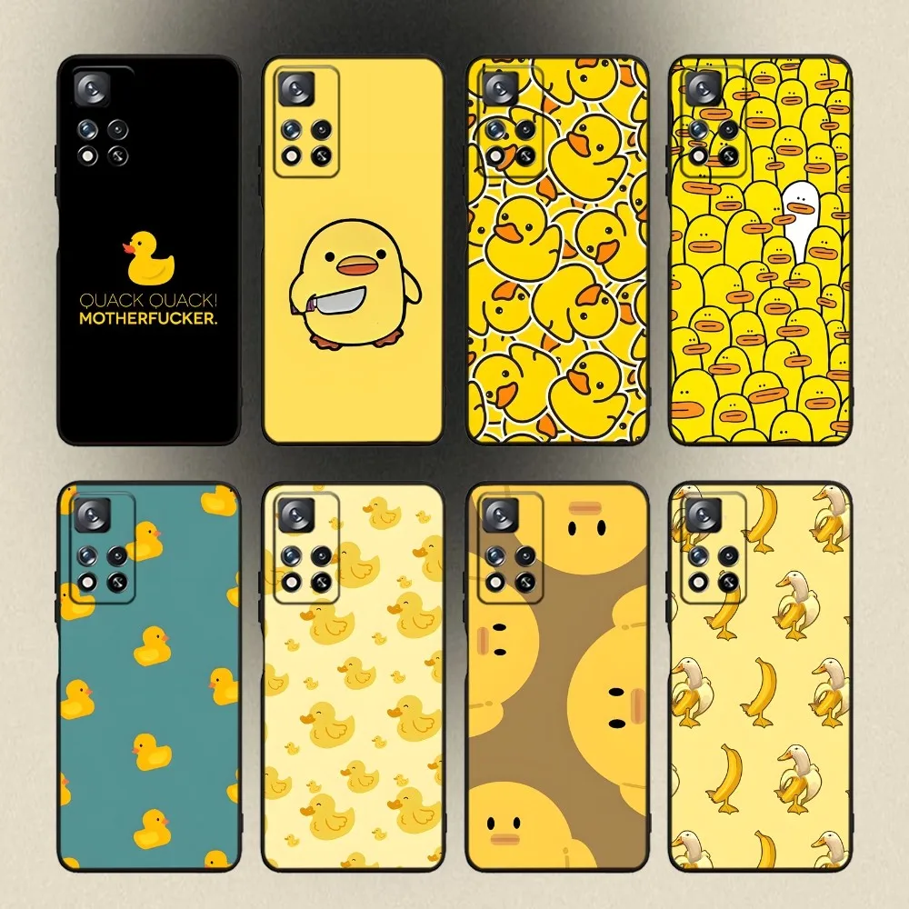 

Yellow Duck Phone Case For Samsung Galaxy A20,A21s,A22,A31,A32,A52,A53,A72,73,A80,A91 Soft Black Cover