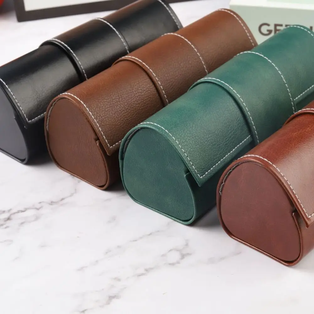 Magnetic Closure Eyeglasses Case PU Leather Anti-fall Sunglasses Holder Smooth Surface Wrap Flap Reading Glasses Box Travel