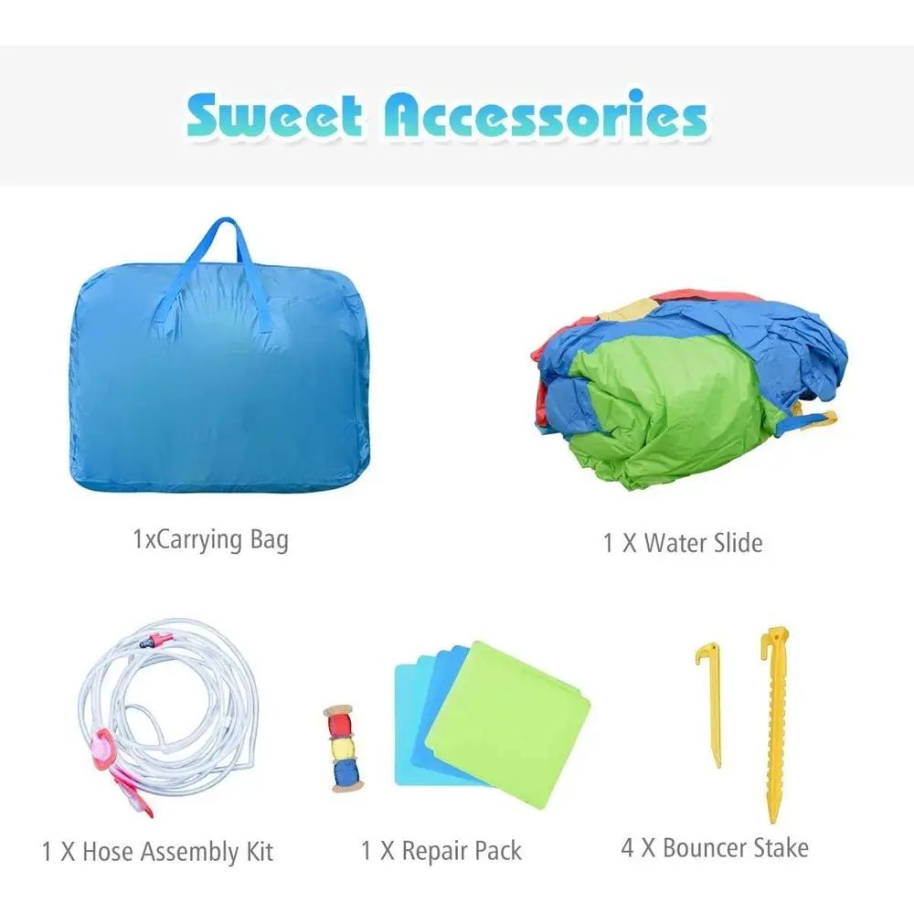 สไลเดอร์น้ำเป่าลม รูปทรงฮิปโป สำหรับสนามหลังบ้าน พร้อมผนังปีนป่ายและสไลเดอร์ ใช้ได้ทั้งในร่มและกลางแจ้ง