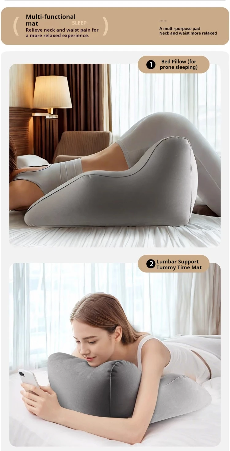 nflatableBedSleepingPillowMultifunctional Auxiliary Pad Prone Position Travel Yoga Cushion BackrestCoupleMultifunctionalPillow