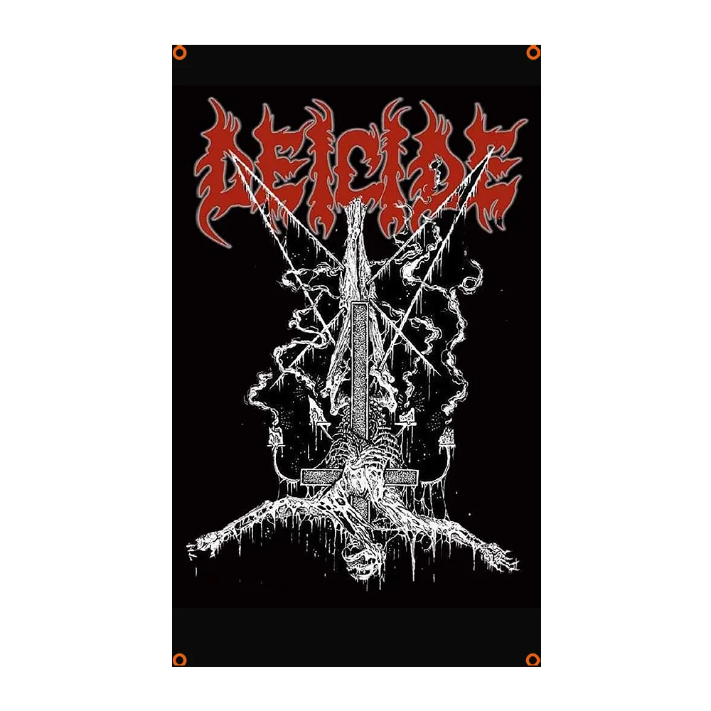 3x5ft Metal Band D-DEICIDEs Flag Polyester Printed Home Or Outdoor Decoration Flag