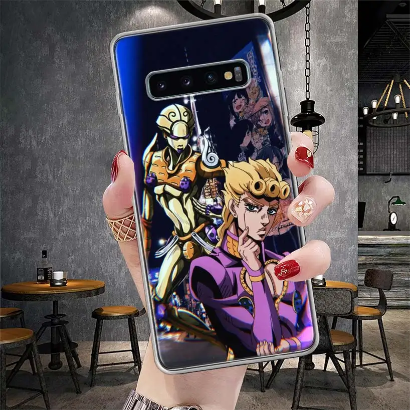 JoJo Bizarre Adventure Golden Wind Phone Case For Samsung Galaxy S21 S20 FE S22 S23 S24 Ultra S10 Plus S9 + S8 S10E Soft Cover S