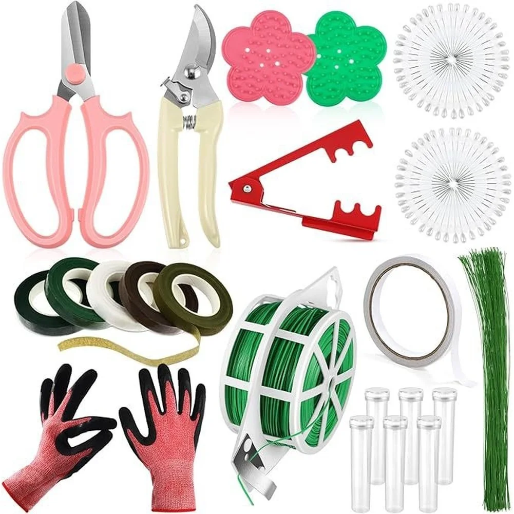 Rose Thorn Remover Trimmer Tool Kit PVC Ergonomic Grip Floral Stripping Tool For Florists Home Gardeners Flower Preparation