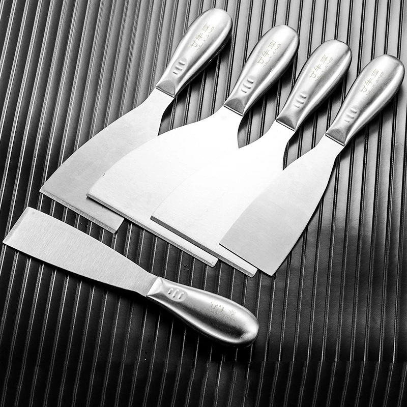 

Putty Knife Set 5Pcs 1.5/2/3/4/5inch Premium Polished All-Stainless Steel Scraper Tool for Drywall Finishing, Scraping Paint