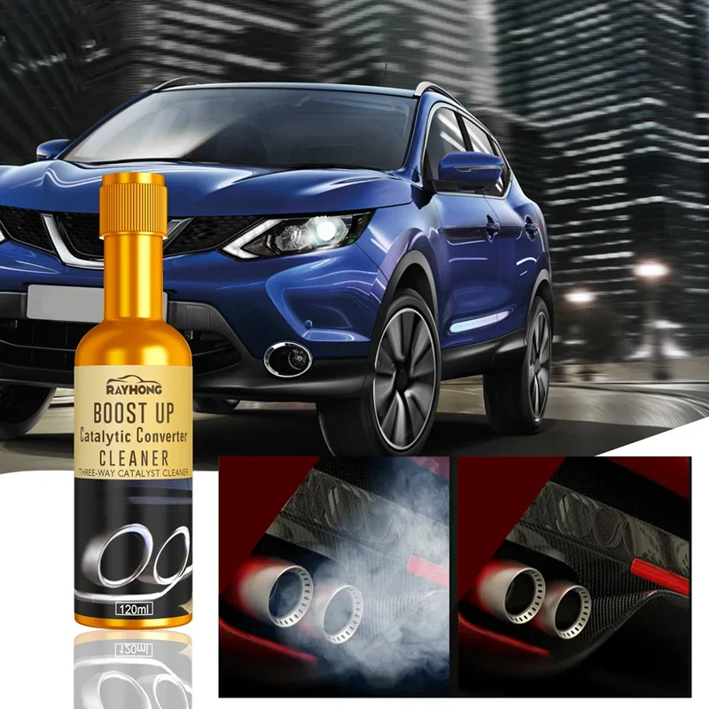 Catalytic Converter Cleaner Kit Auto Parts Engine Exhaust System Pipe Carbon Removal Cleaner Fuel System Treatment Oil Additive