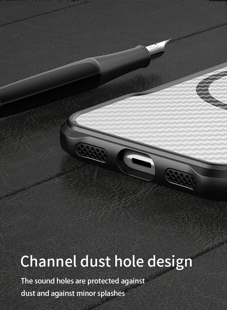 Geeignet für iPhone 7, Kohlefaser, Apple 8 Magsafe Wireless Charging Case SE2, durchscheinende Rüstung, iPhone SE3, Anti-Drop-Handyhülle – Detail 10