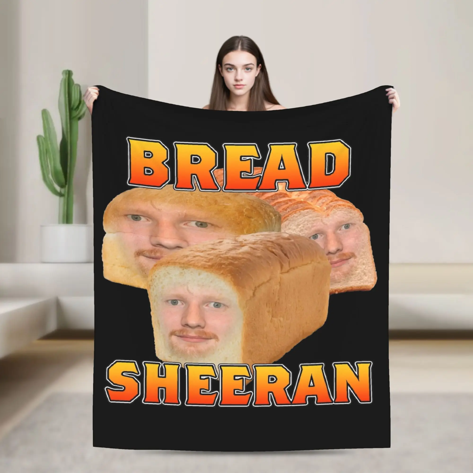 

Одеяло Bread Boy Ed Sheerans Meme, фланелевое осенне-зимнее дышащее теплое одеяло для дивана, путешествий, плюшевое тонкое одеяло