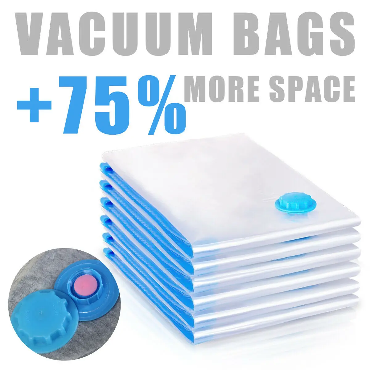 1PC Convenient Vacuum Bag Home Organizer Quilts Clothes Vacuum Storage Sack Waterproof Compression travel Saving Space air Bags