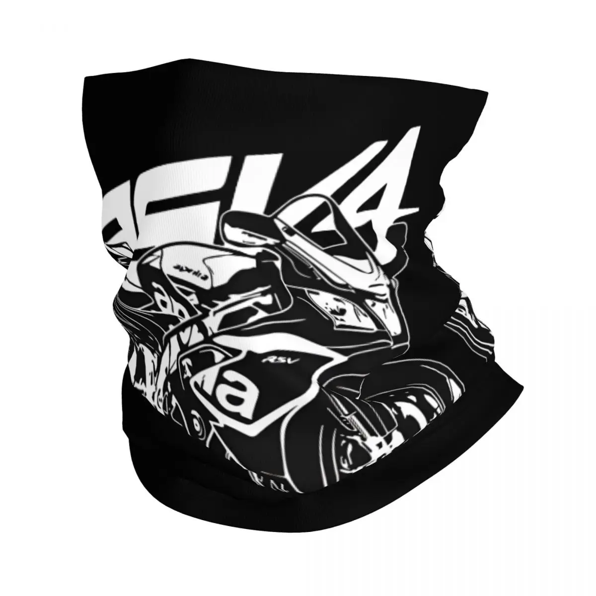 Motorcycle Biker Rsv4 Rf Motorbike Art Aprilias Bandana Neck Gaiter Motocross Face Mask Running Unisex Adult All Season