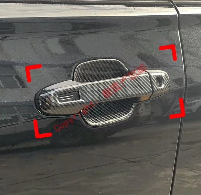 

Крышка дверной ручки из углеродного волокна и накладка на дверную чашу для Subaru Forester SK 2018 2019, автомобильные аксессуары, наклейки