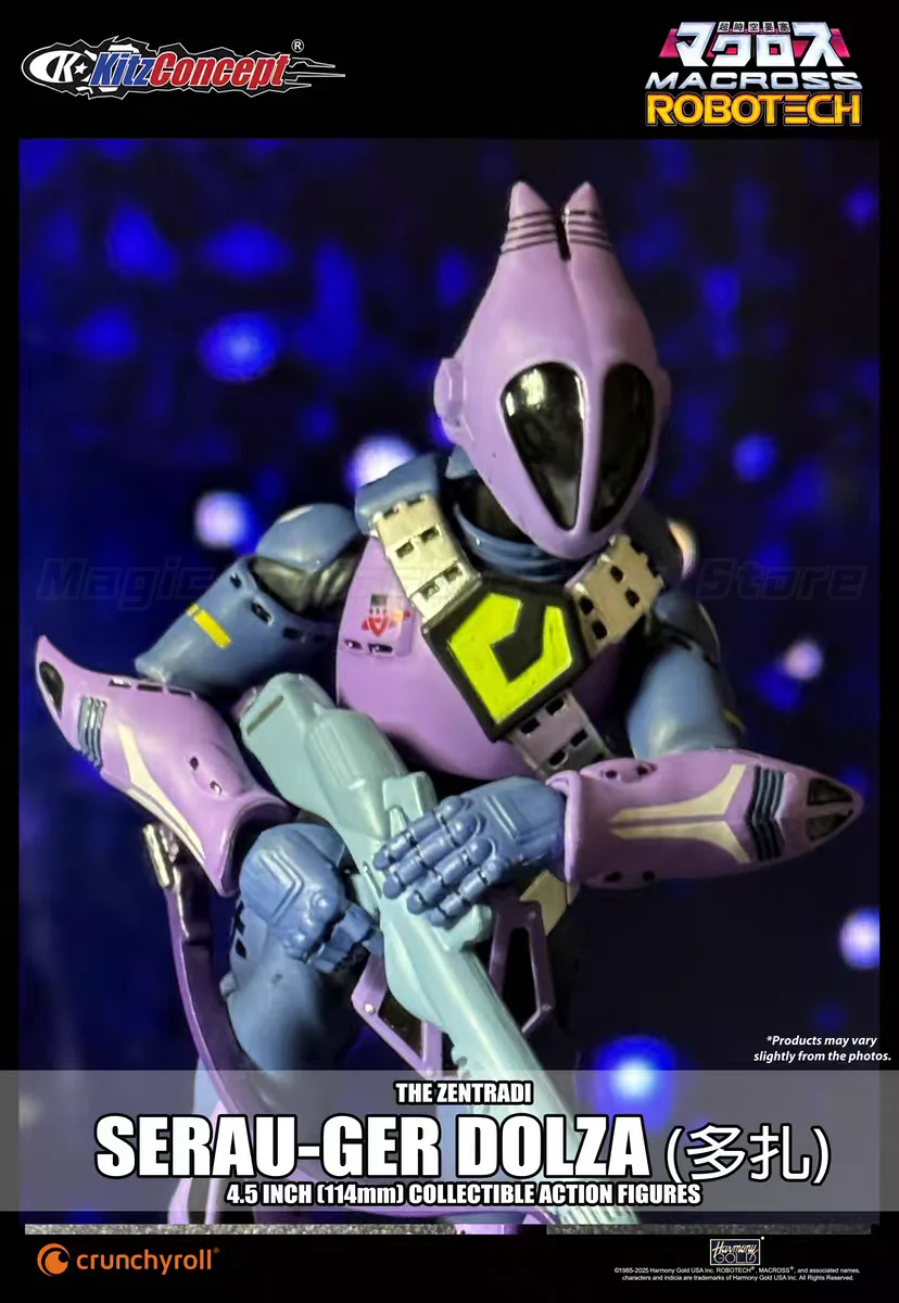 【H11.5CM】KitzConcept Robotech Macross Do You Remember Love 1/72 Zentreadi ‌   Figura de acción de piloto soldado
