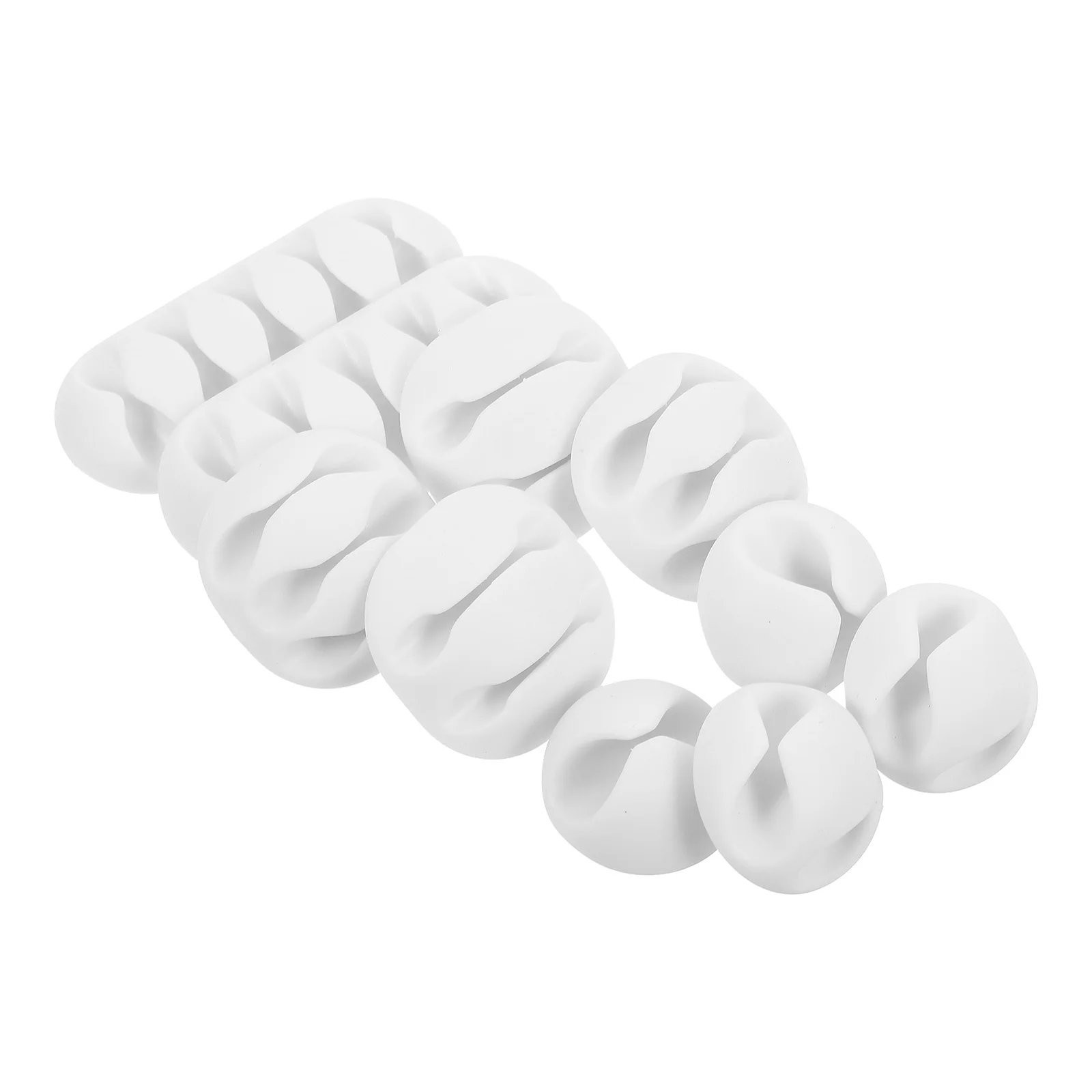 

10pcs Cable Cord Clips Plastic Wire Organizer For Household Kitchen Appliances Desk Cable Management Stick On Cord Holder Home